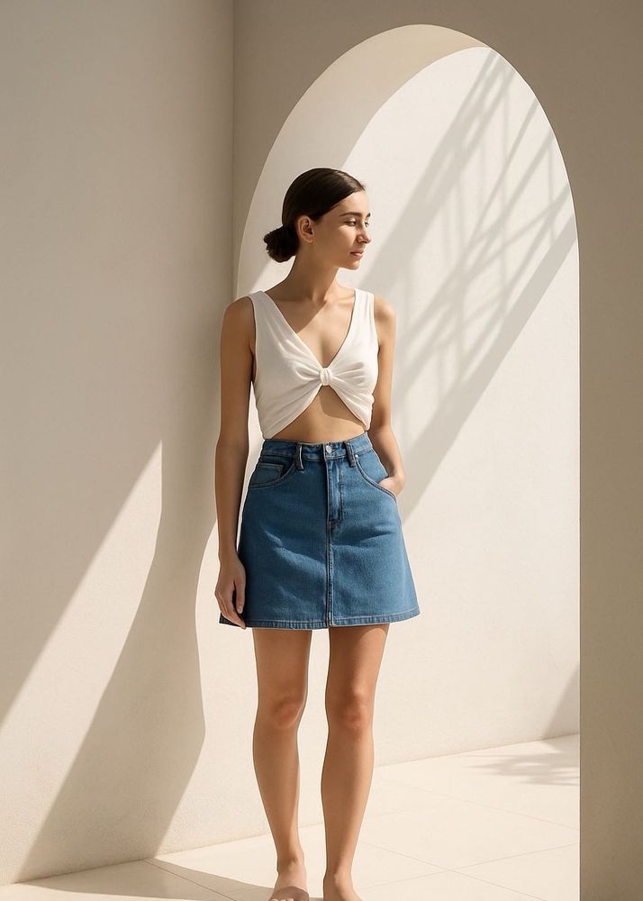 Mini Denim Skirt