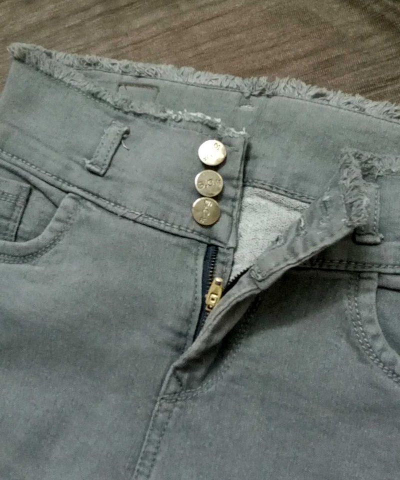 Grey Denim Jeans