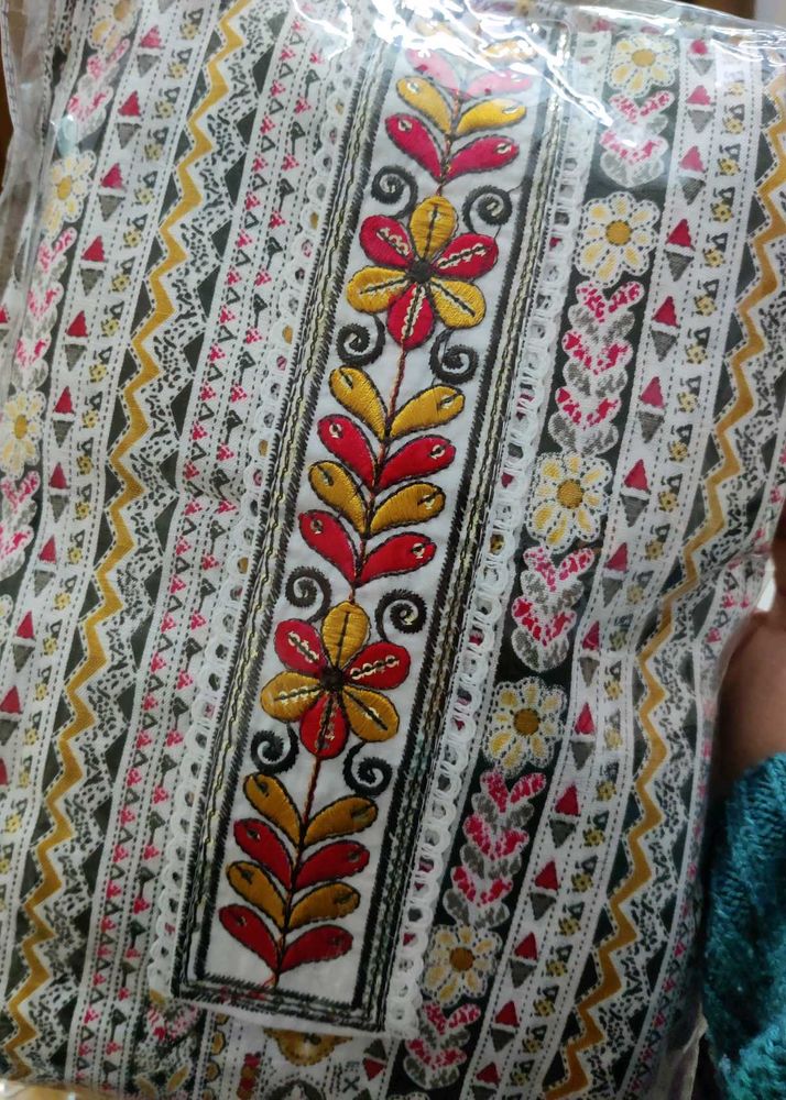 PRICE DROP! Printed Suit Material w Dupatta &amp;Lower