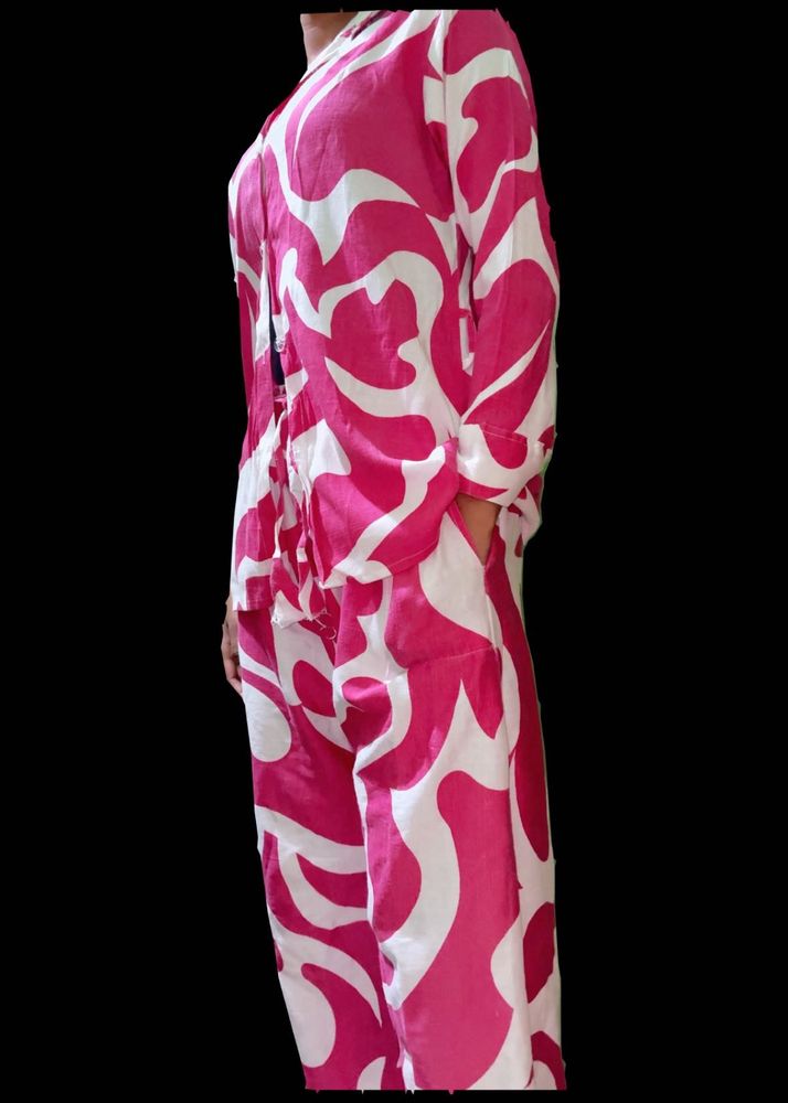 Pink &amp; White Co-ord Set