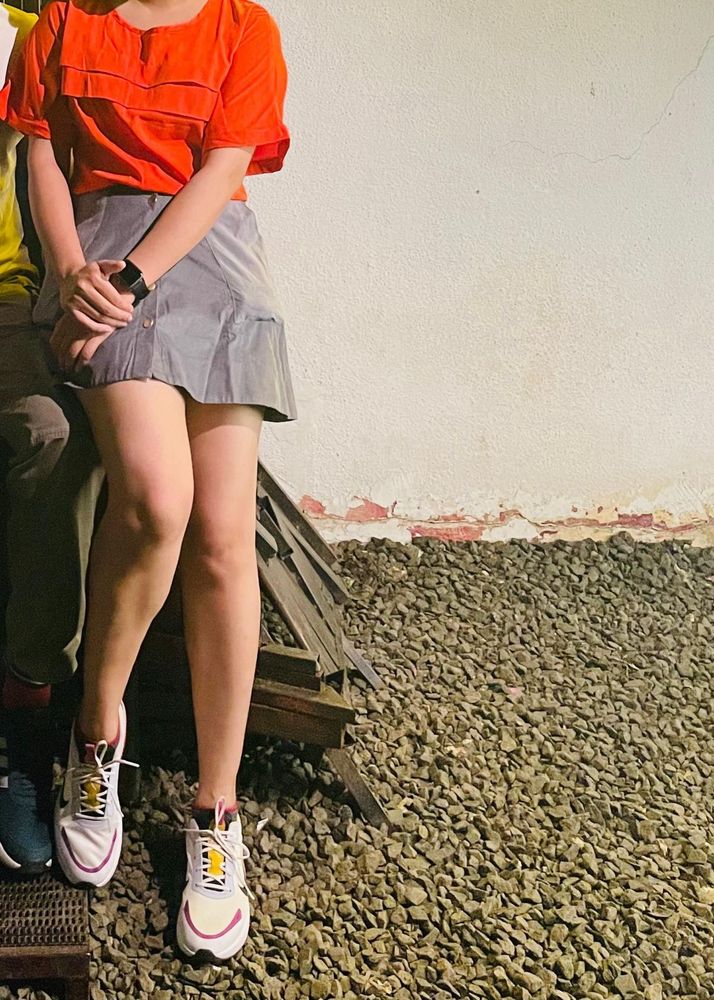 Grey Mini Skirt