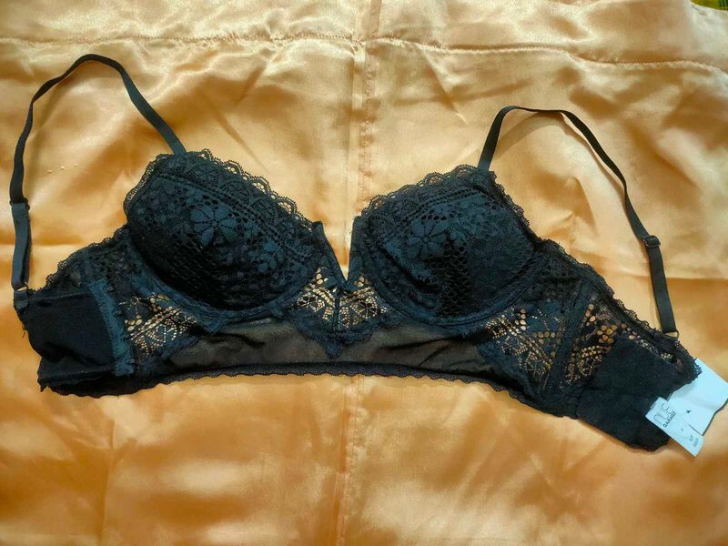 Elegant Black Lace Bra