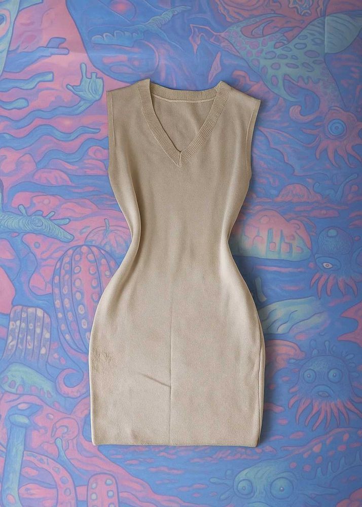 Super Stretchy Deep V Cut Bodycon Dress