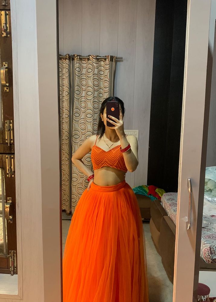 Pretty Chikankari Backless Lehanga🎀🦋💝