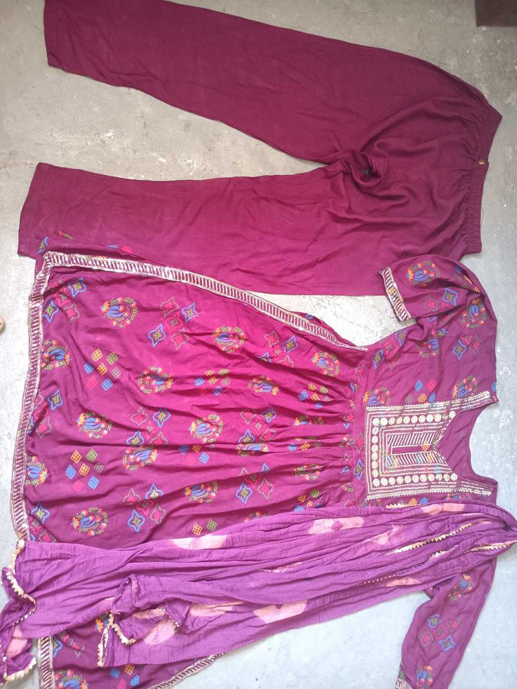 Kurti Pant Dupatta Set