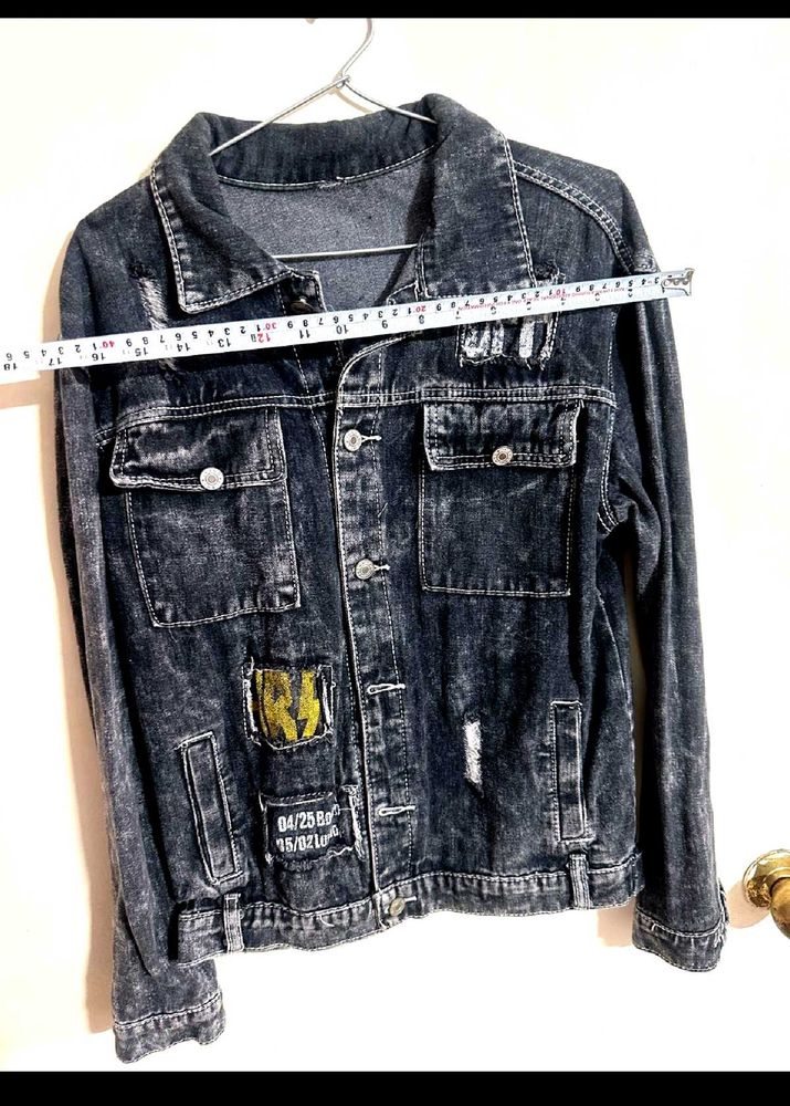 Denim Patchwork Jacket