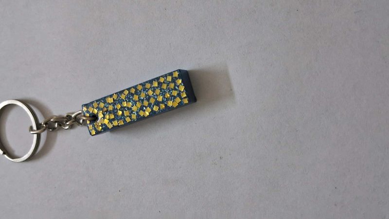 I Letter Resin Keychain