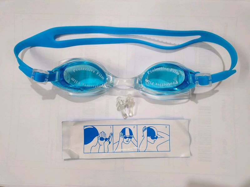 KONEX Antifog Swimming Goggle (Color May Vary)