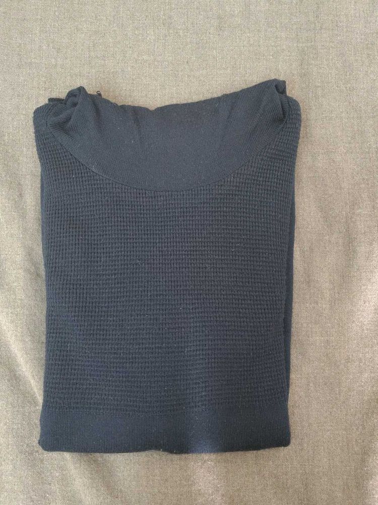 Blue High Neck for Mild Winter
