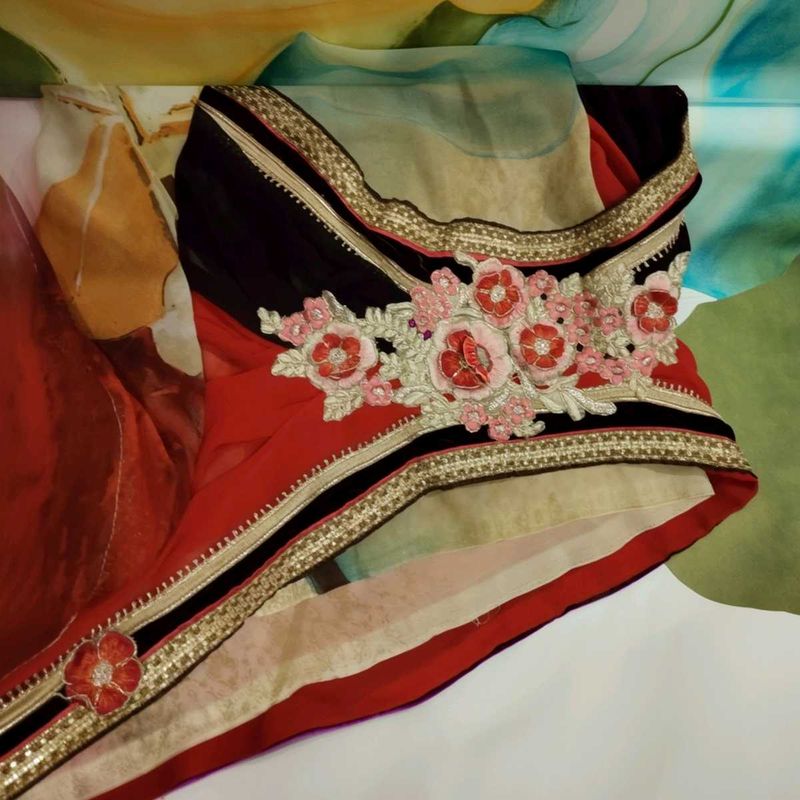 Embroidered Saree - Elegant Design
