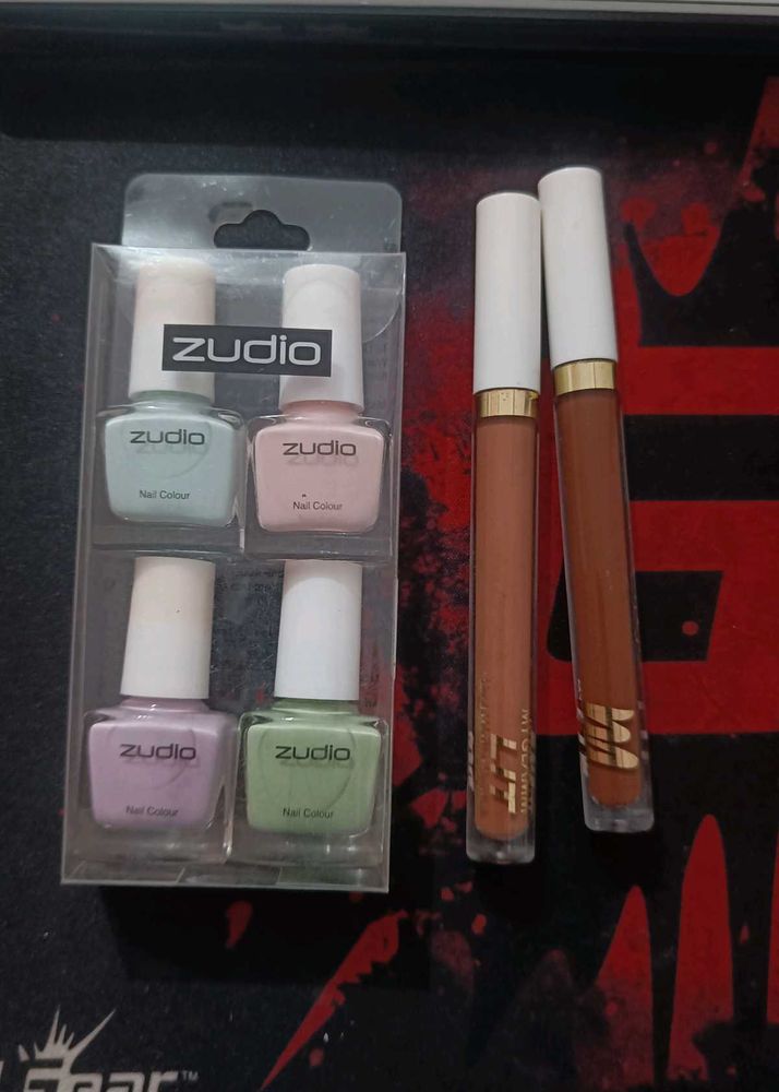 Combo Of Lipstick And Nailpaint