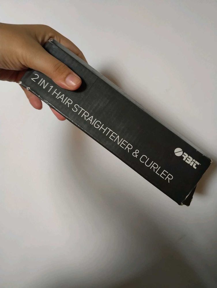 2 in 1 hair straighter &amp; curler