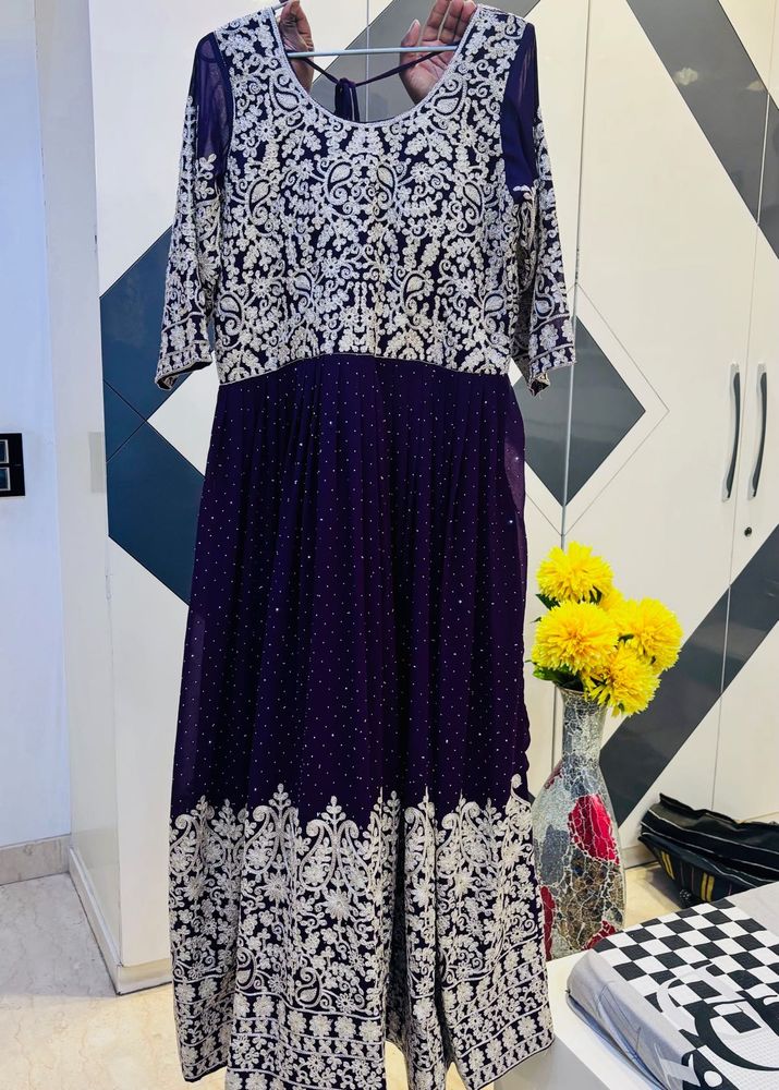 Purple Anarkali Kurta