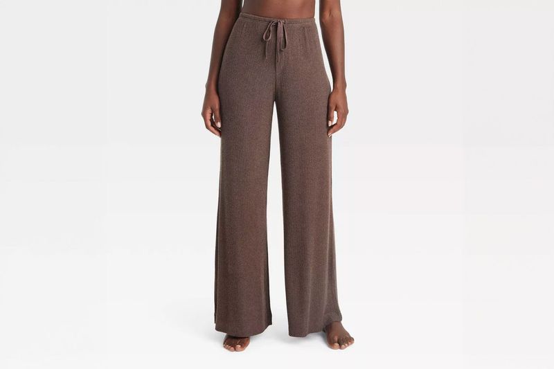 H&amp;M Ribbed Knit Palazzo Pants
