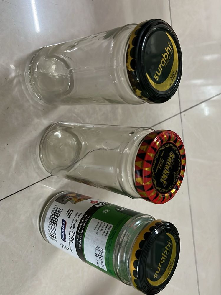 Glass Bottle ( Pack Of 3)