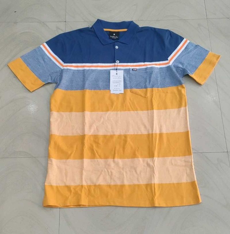 Striped Polo T-Shirt