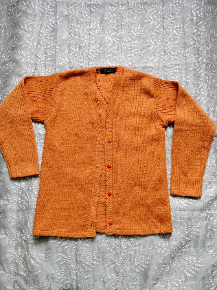 Woolen Sweater Orange