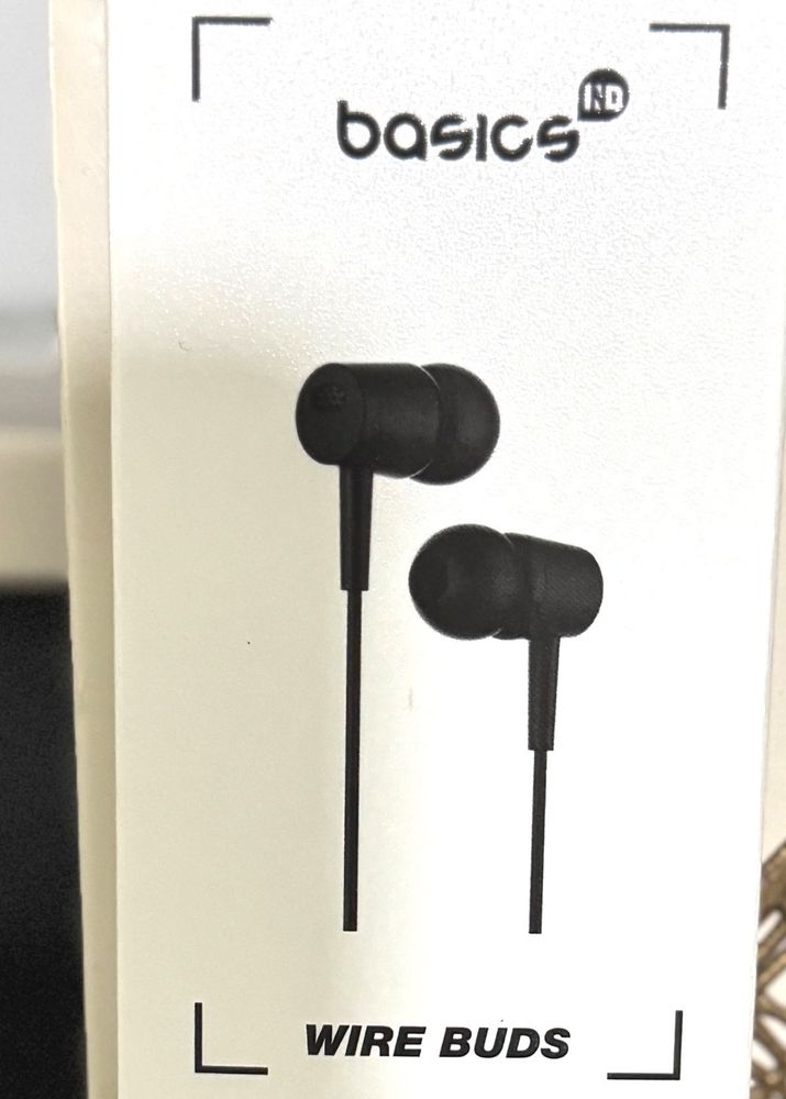 Basics Wire Earbuds - Black