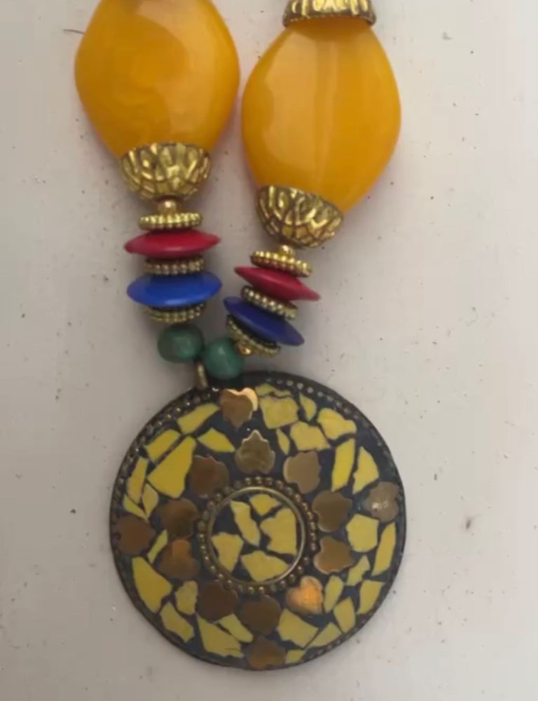 Navratri Necklace Set With Earrings