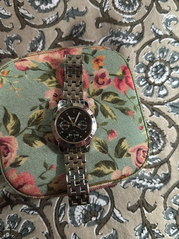 Timex Watch In Silver For Women