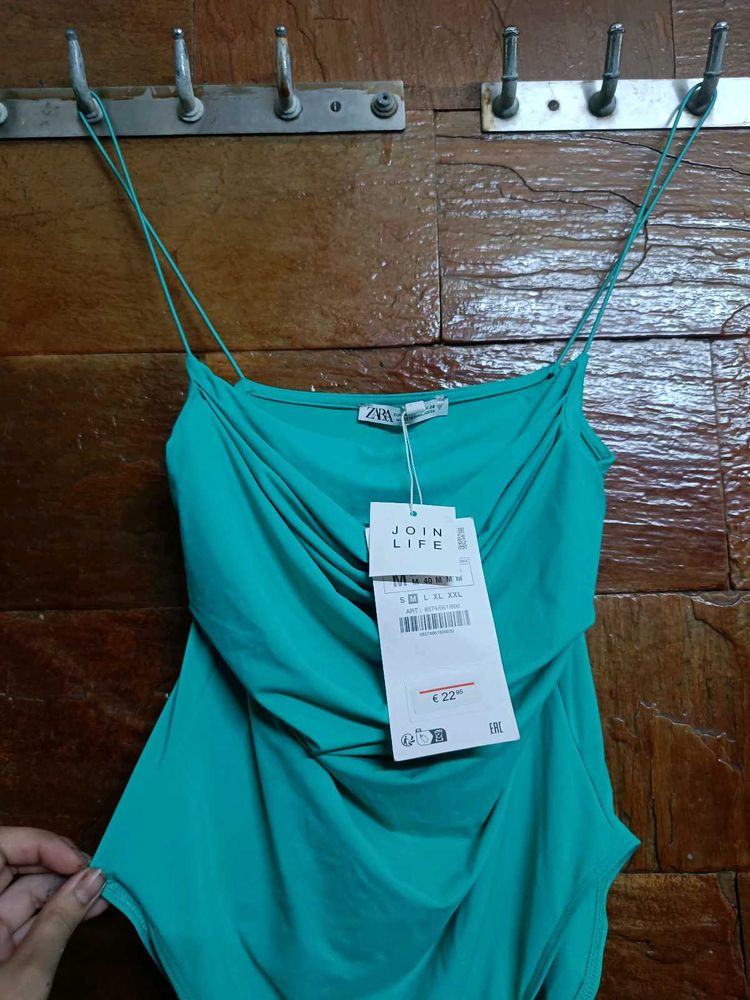 Zara Green Bodysuit - New with Tags!