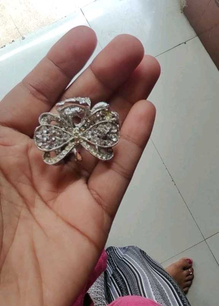 Sparkly Clover Hair Clip