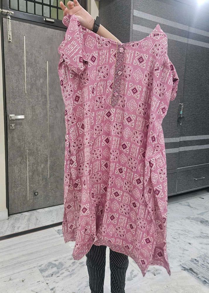 Pink Printed Kurta maa ka suit
