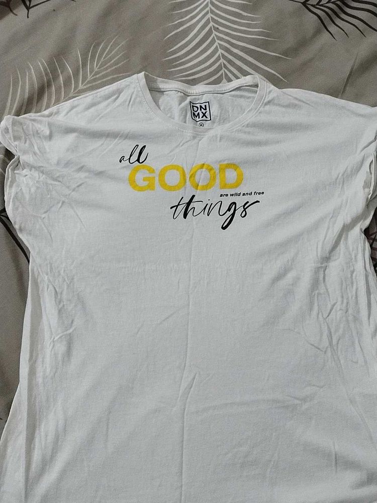 White Graphic Tee