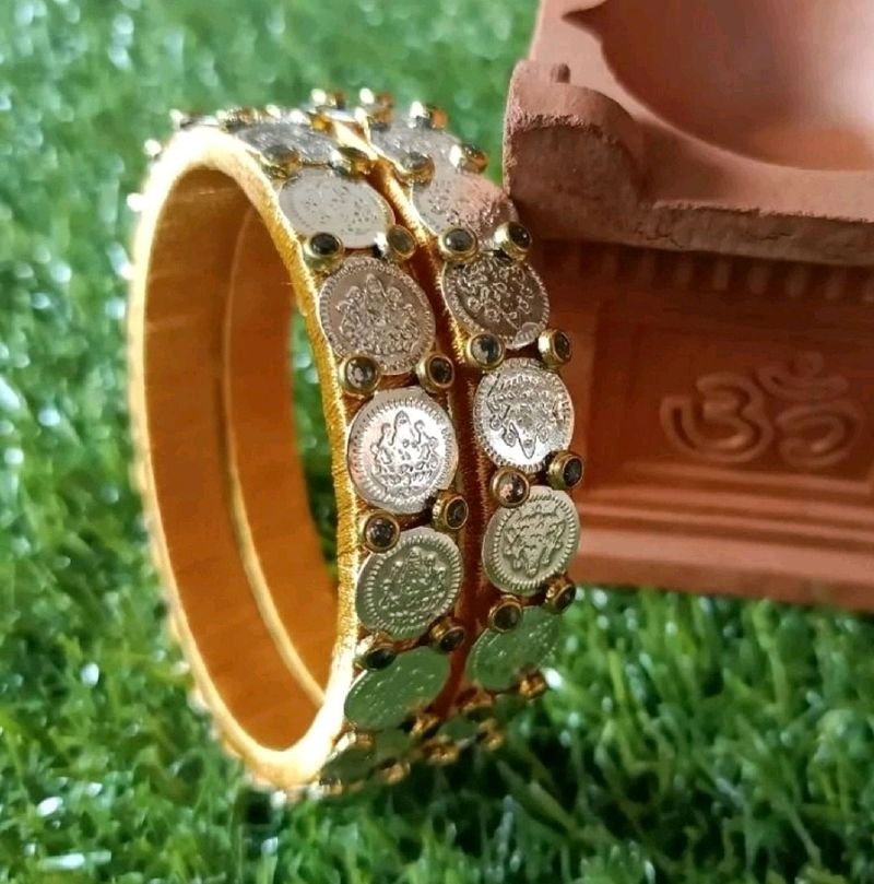 2 Lakshmi Coin Bangles