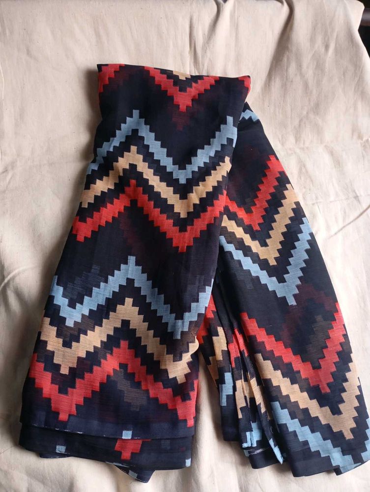 Georgette Used  Block Saree