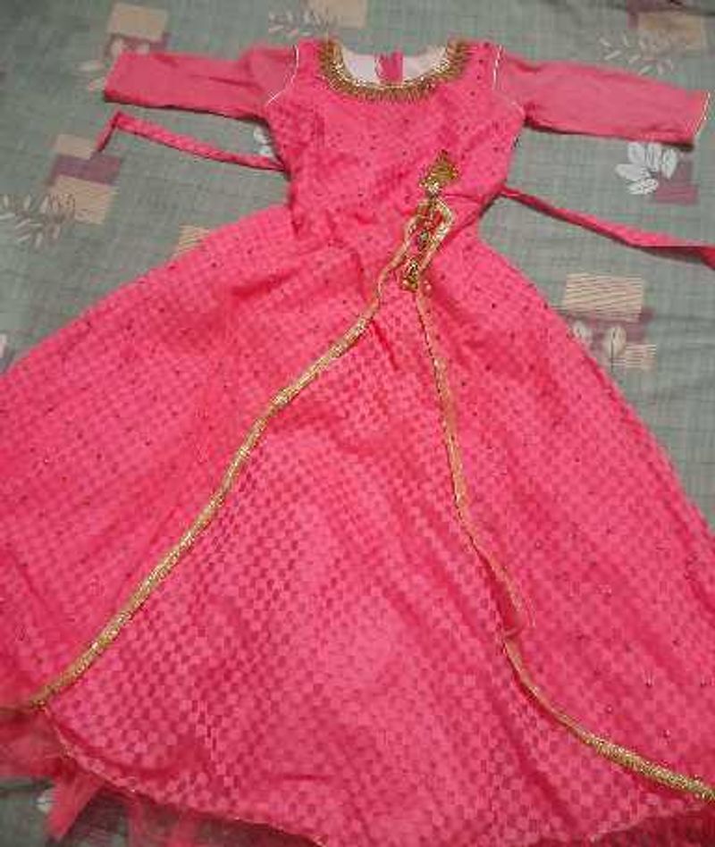 Pink Anarkali Dress