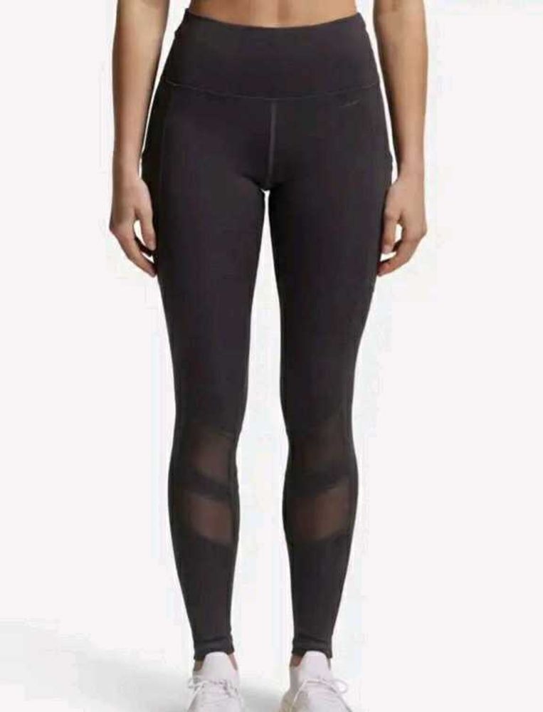Athletic Training Tights with Mesh Detail