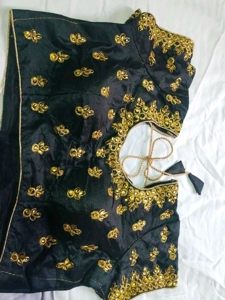 Black Embroidered Blouse
