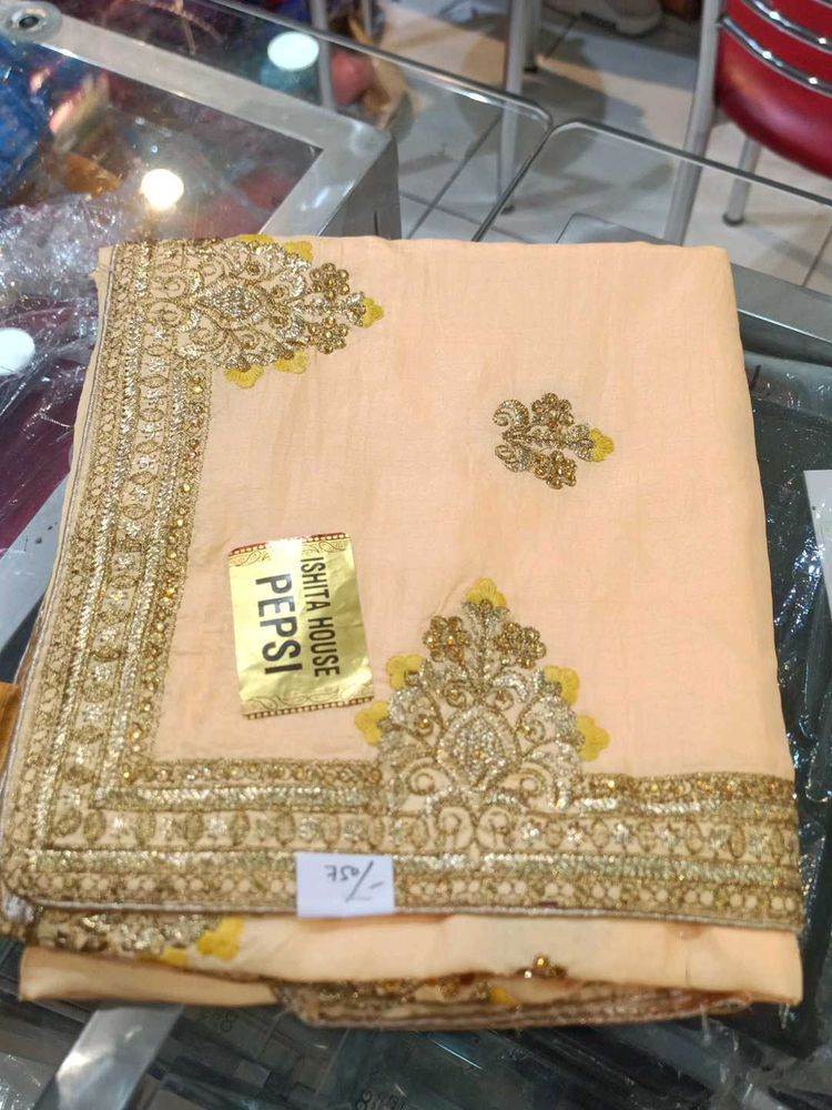 Elegant Embroidered Saree