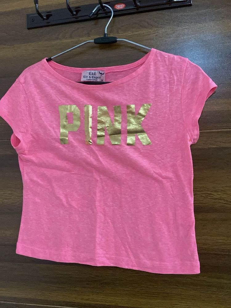Bright Pink Crop