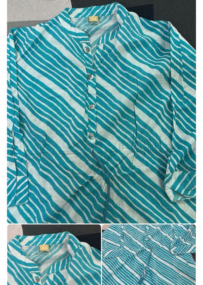 Striped Button-Up Top