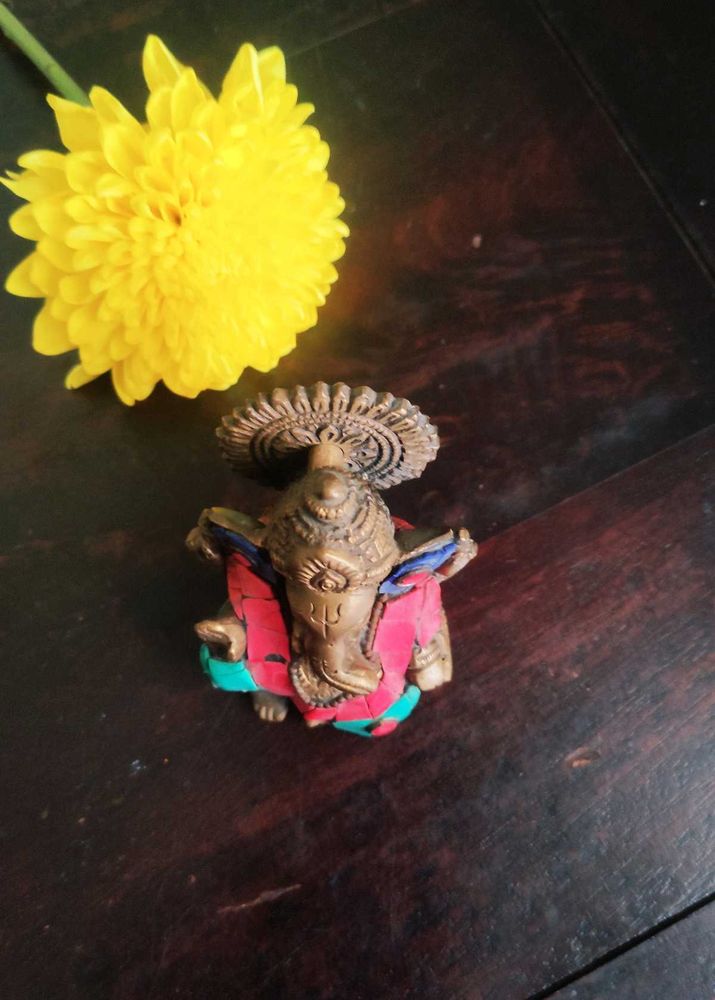 Ganesh idol brass heavy handcrafted ♦️✨❗