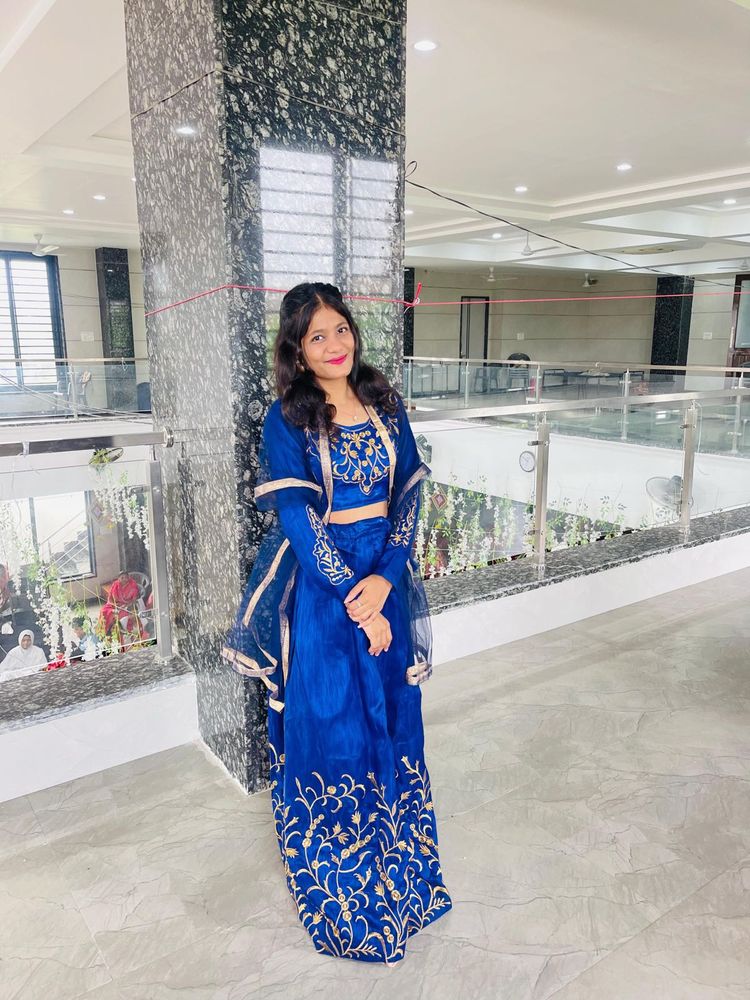 Elegant Blue Lehenga Choli