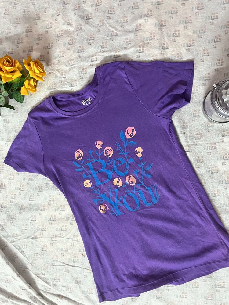 Be You Floral Graphic Tee 💜✨
