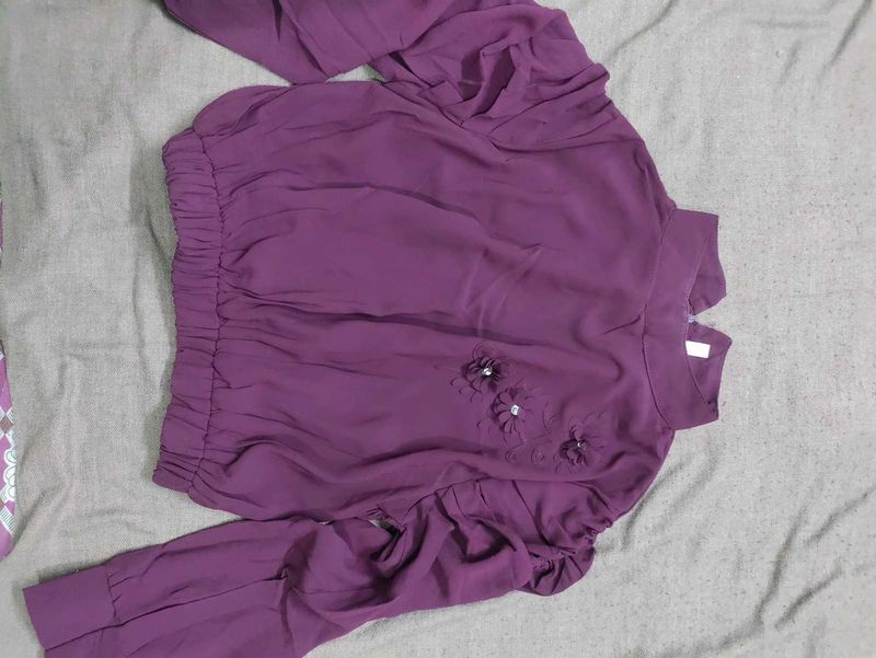 Purple Floral Co-ord Set