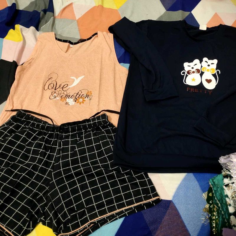 t-shirt and shorts