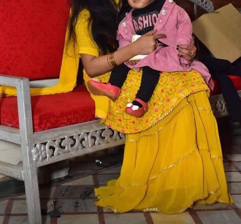 Girl's Charming Yellow Sharara