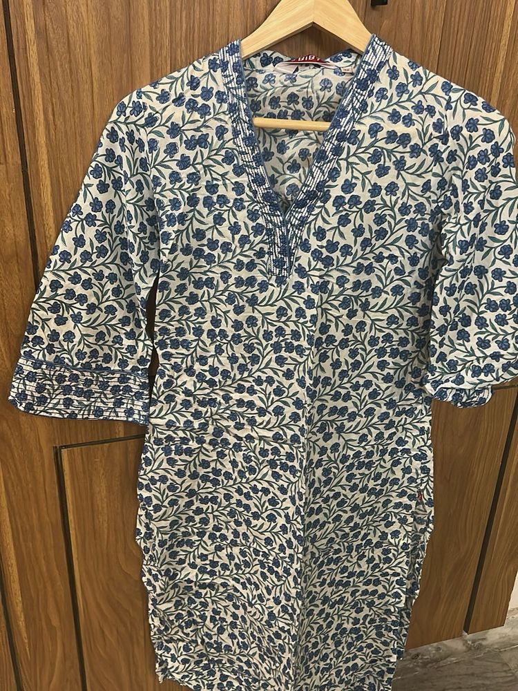 Floral Print Kurta