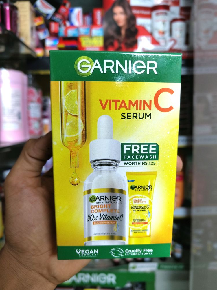 Garnier Vitamin C Serum (Get) Free Face Wash ₹125