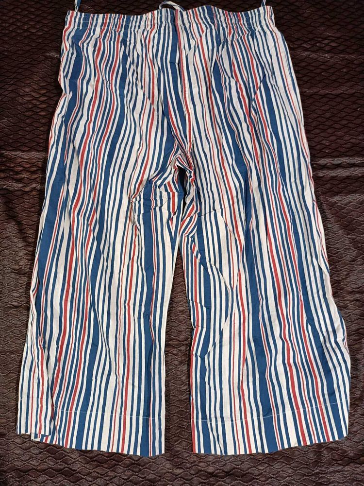 Striped Cropped Pants