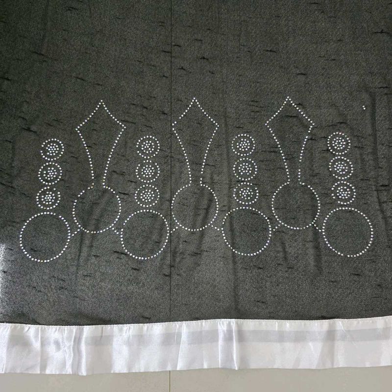 Black Embellished Shwal
