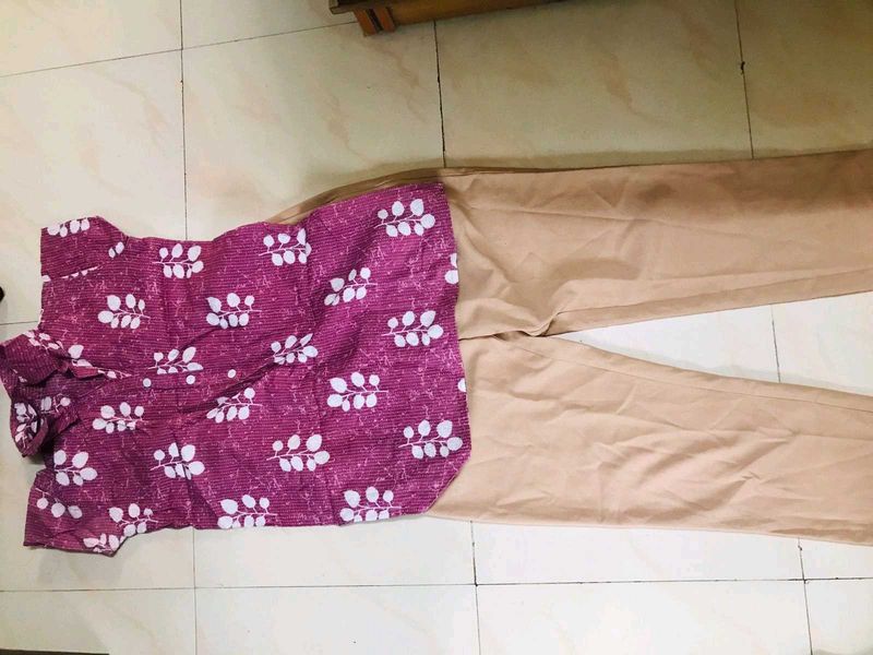 Elegant Kurta trouser Set