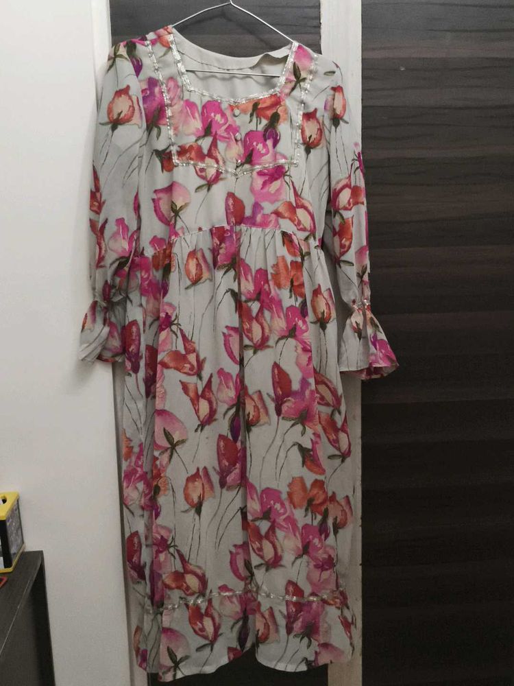 Multicolour Fresh Floral Dress