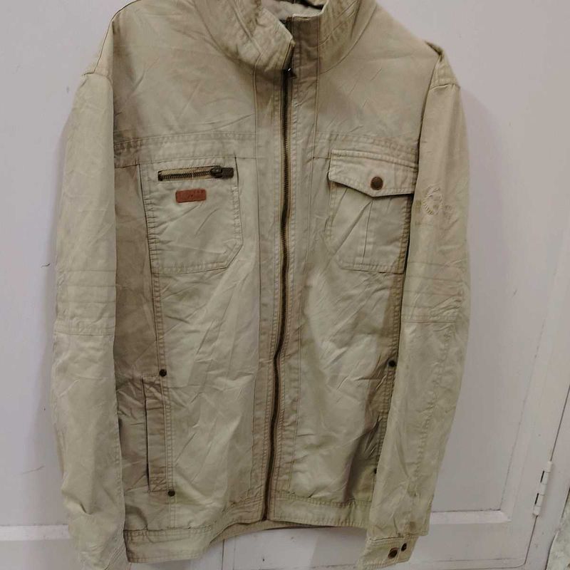 Men&#39;s Casual Beige Jacket
