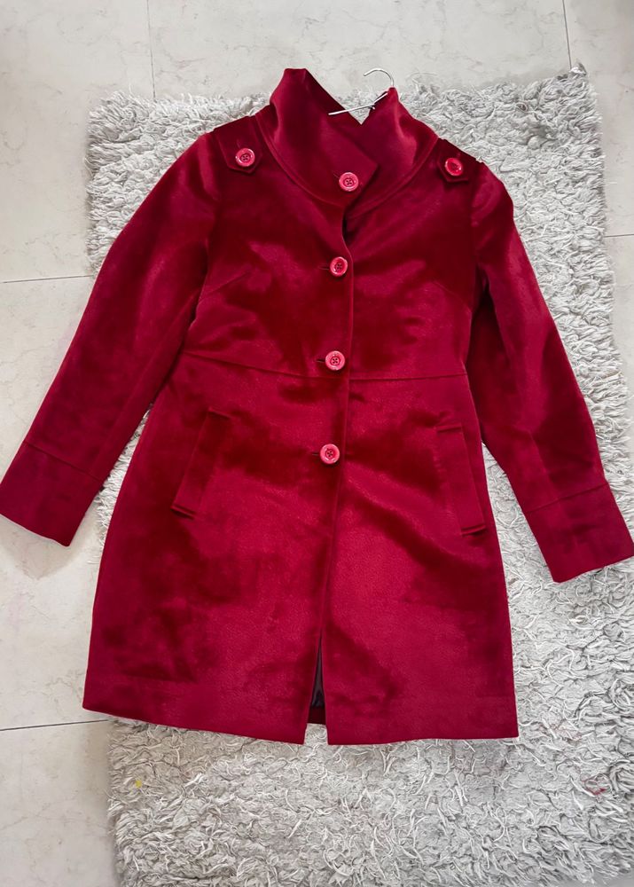 Premium Red Velvet Coat